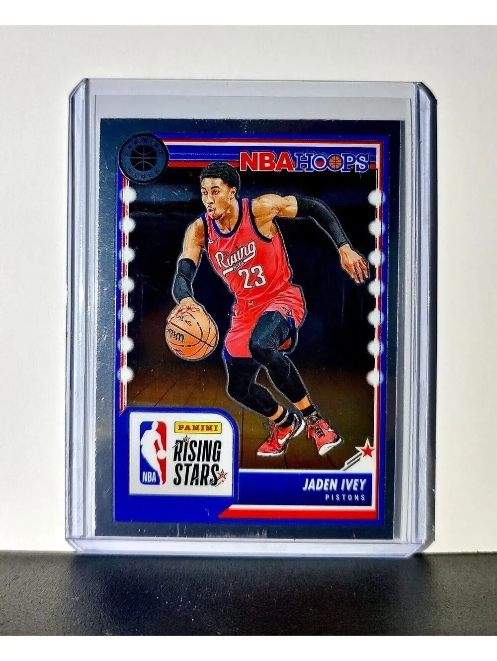 Jaden Ivey 2023-24 Panini Premium Stock NBA Hoops Rising Stars #284 Rookie Card